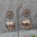 Darshana Jewels Oxidised  Plated Jhumki Earrings