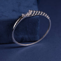 AllWell Jewellery Crystalline Curve 925 Sterling Silver Bracelet