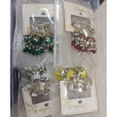 Om Creations Kundan, Pearl And Meenakari Jhumki Earrings