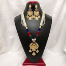 Darshana Jewels Kundan Stone Gold Plated Necklace Set