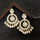 Darshana Jewels Premium Kundan Stone And Pearl Dangler Earrings For Women