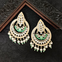 Darshana Jewels Premium Kundan Stone And Pearl Dangler Earrings For Women