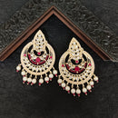 Darshana Jewels Gold Plated Kundan Stone Dangler Earrings