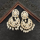 Darshana Jewels Premium Kundan Stone And Pearl Dangler Earrings For Women
