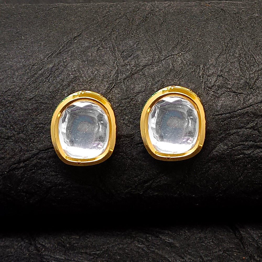 Darshana Jewels Gold Plated Stud Earrings