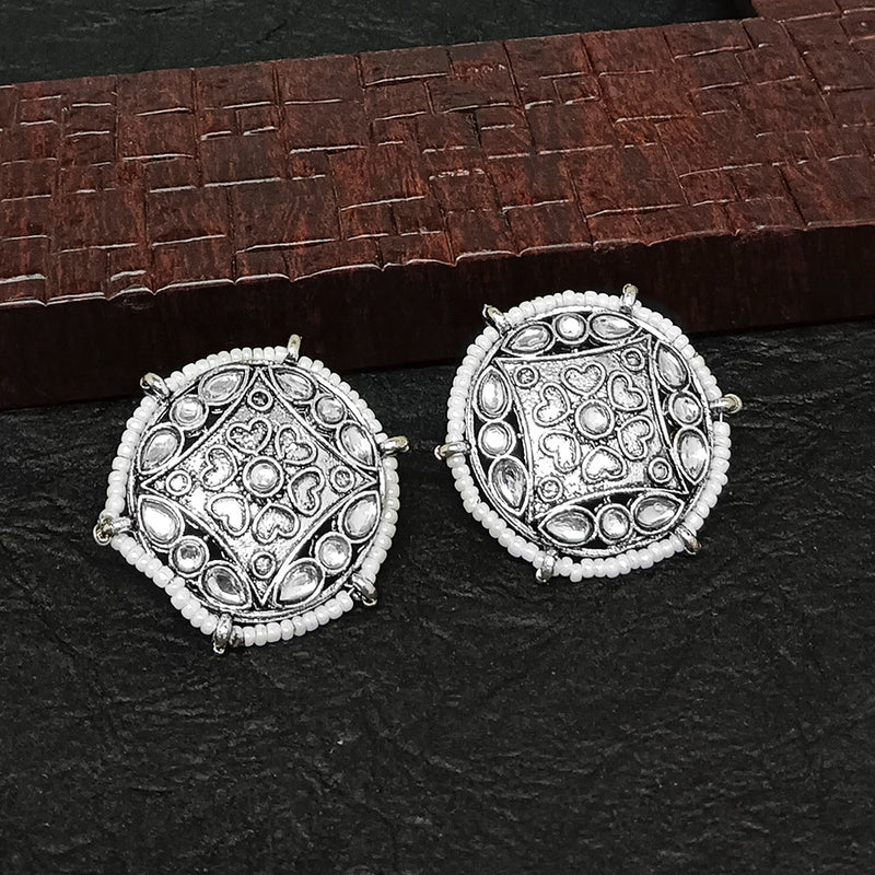 Darshana Jewels Oxidised Plated Stud Earrings