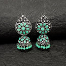 Darshana Jewels Oxidised Plated Jhumki Earrings