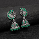 Darshana Jewels Oxidised Plated Jhumki Earrings