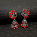 Darshana Jewels Oxidised Plated Jhumki Earrings