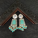 Darshana Jewels Gold Plated Crystal Stone Dangler Earrings