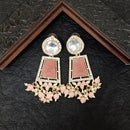 Darshana Jewels Gold Plated Crystal Stone Dangler Earrings