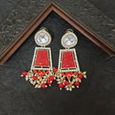 Darshana Jewels Gold Plated Crystal Stone Dangler Earrings