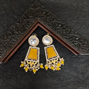 Darshana Jewels Gold Plated Crystal Stone Dangler Earrings