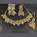 Corbeda Fashion Elegant Gold Plated Sparkling Austrian Stones And Beads Necklace Set