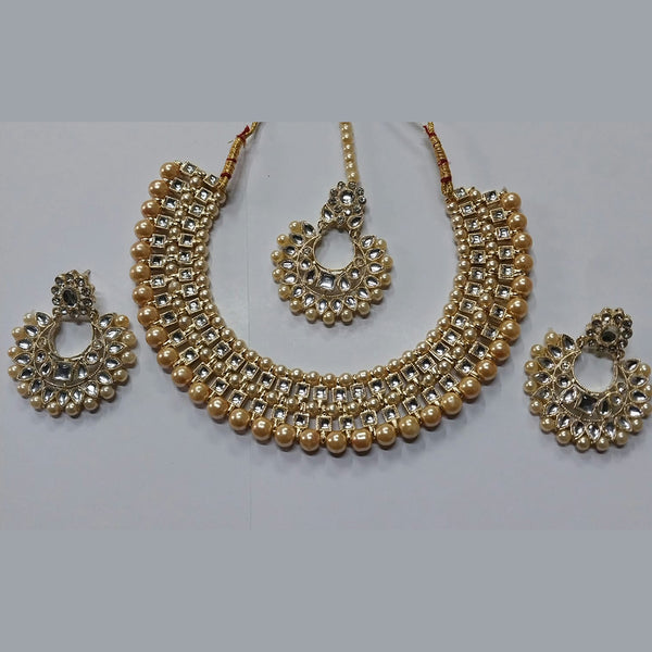 Kumavat Jewels Pearl Necklace Set