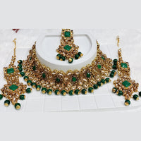 Kumavat Jewels Gold Plated Kundan Stone Choker Necklace Set