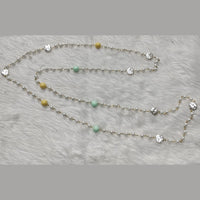 Kumavat Jewels Silver Plated Beads Long Necklace