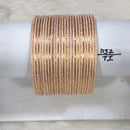 Kumavat Jewels Rose-Gold Plated Bangles Set