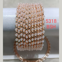 Kumavat Jewels Rose-Gold Plated Beads Bangles Set