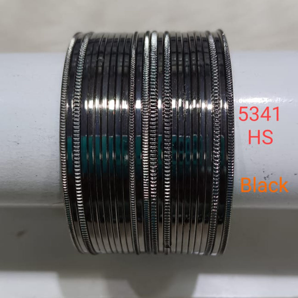 Kumavat Jewels Black Polish Bangles Set
