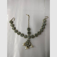 Kumavat Jewels Bridal Austrian Stone And Pearl Traditional Damini Headpiece