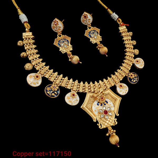 Padmawati Bangles Gold Plated Meenakari Necklace Set