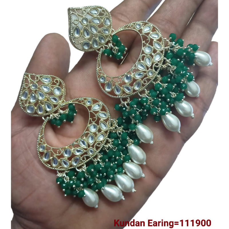 Padmawati Bangles Gold Plated Kundan Stone Dangler Earrings