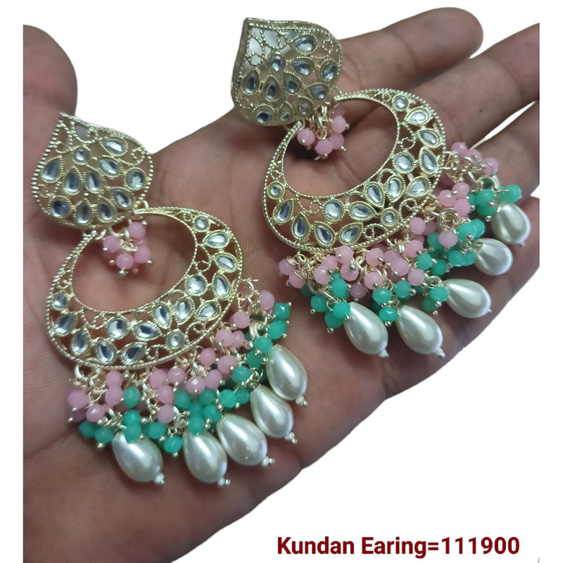 Padmawati Bangles Gold Plated Kundan Stone Dangler Earrings