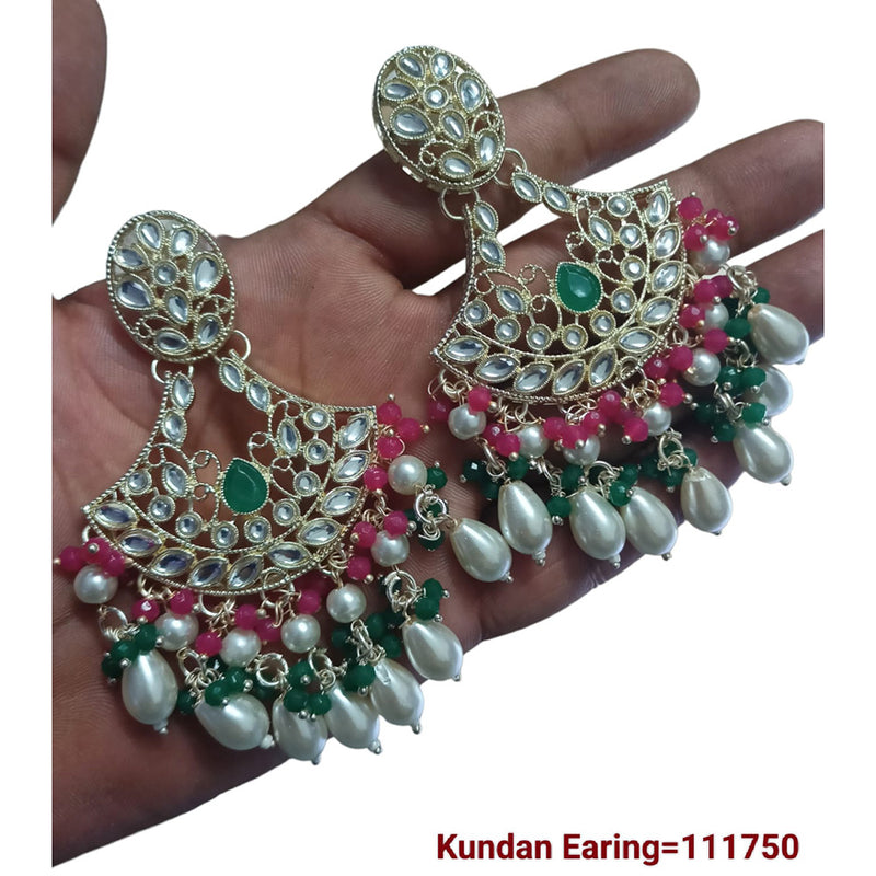 Padmawati Bangles Gold Plated Kundan Stone Dangler Earrings