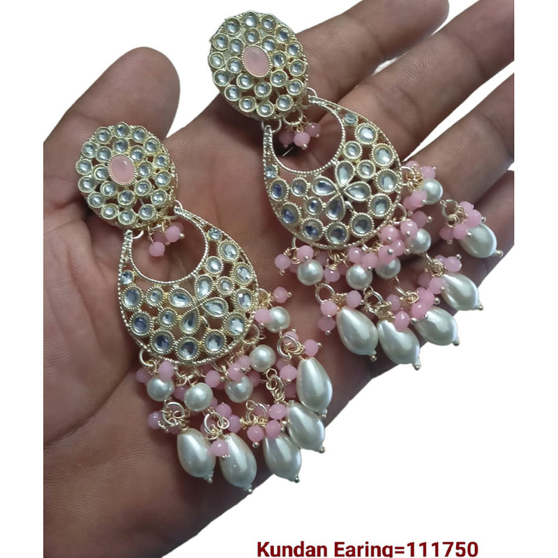 Padmawati Bangles Gold Plated Kundan Stone Dangler Earrings