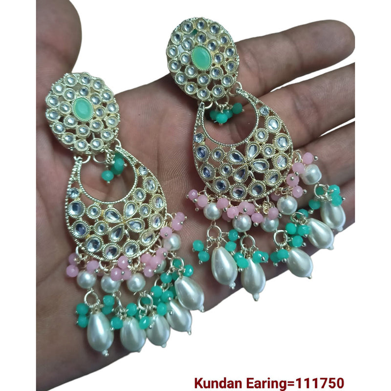 Padmawati Bangles Gold Plated Kundan Stone Dangler Earrings