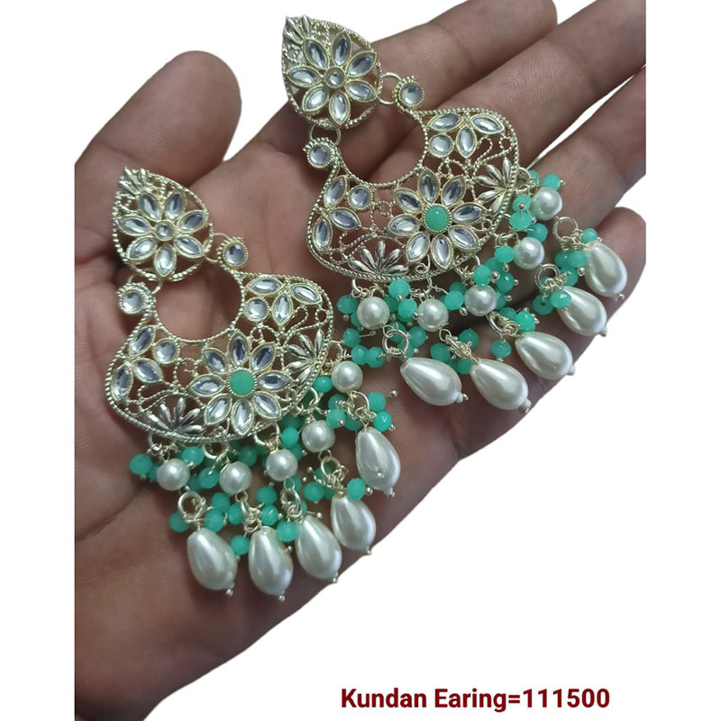 Padmawati Bangles Gold Plated Kundan Stone Dangler Earrings