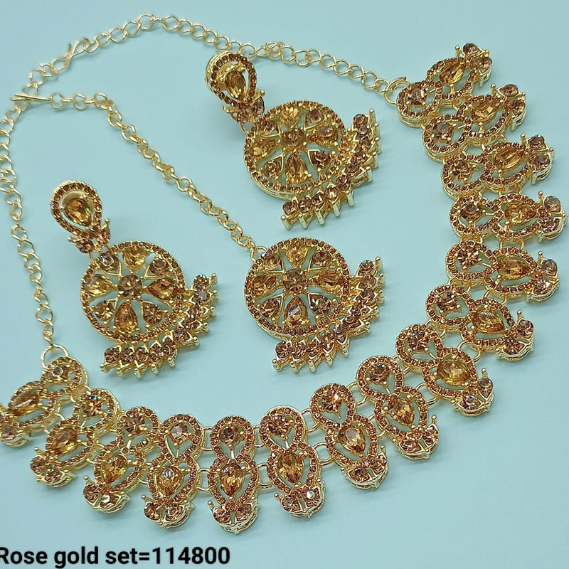 Padmawati Bangles Austrian Stone Necklace Set