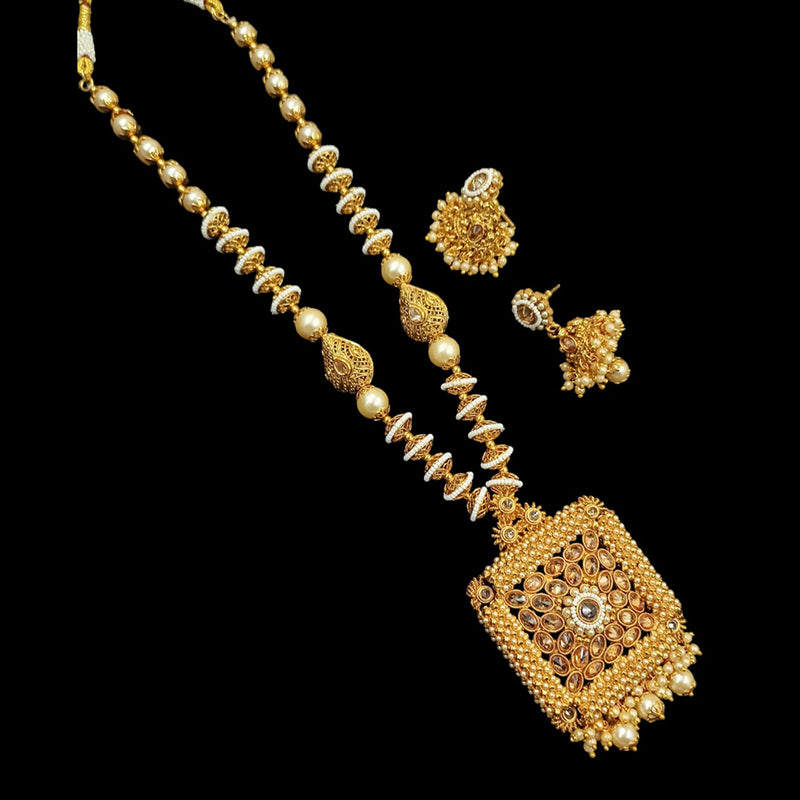 Padmawati Bangles Copper Gold Necklace Set