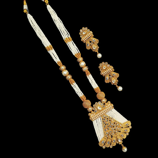 Padmawati Bangles Copper Gold Necklace Set