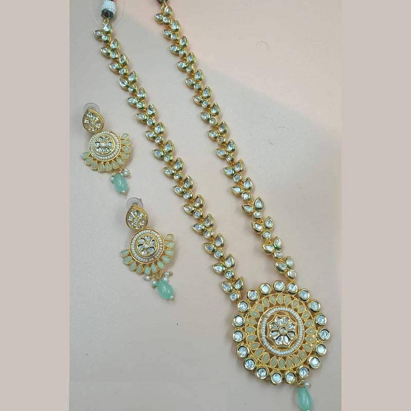 Padmawati Bangles Gold Plated Kundan Long Necklace Set