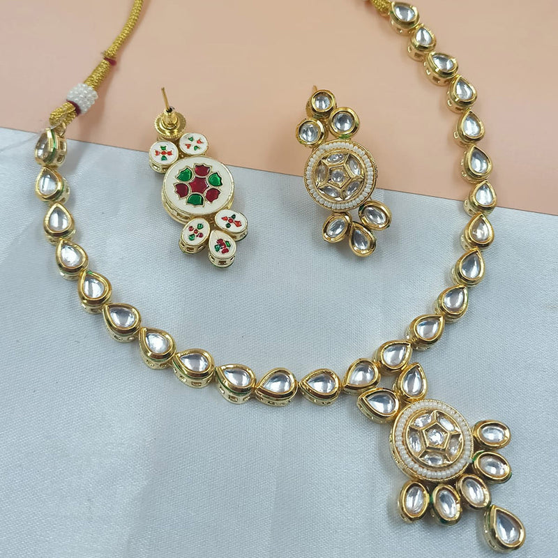 Padmawati Bangles Gold Plated Kudan Necklace Set
