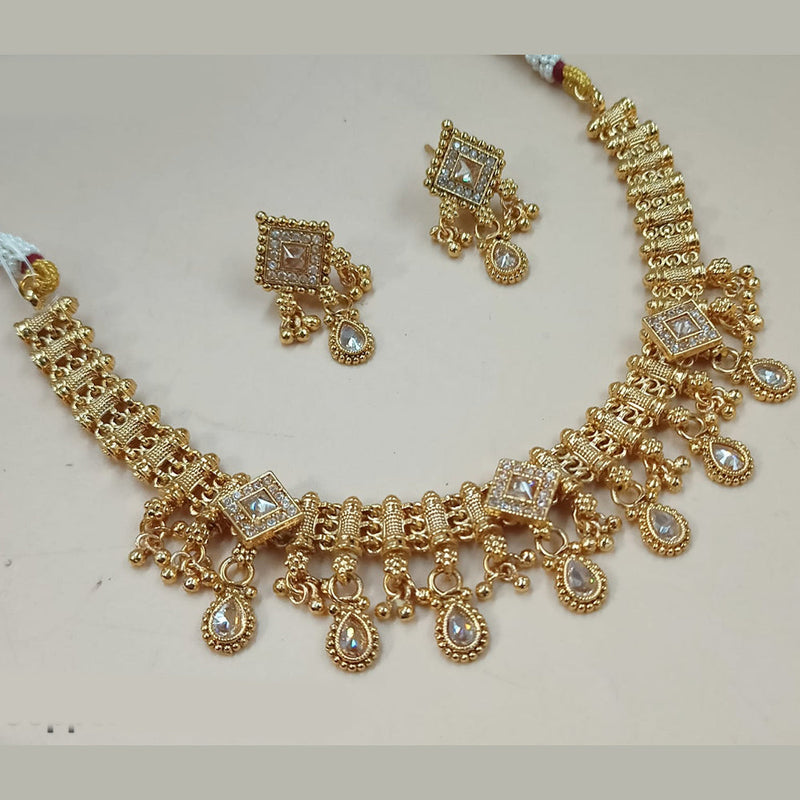 Padmawati Bangles Gold Plated Crystal Stone And Pearls Necklace Set