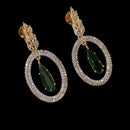 Padmawati Bangles Gold Plated American Diamond Dangler Earrings