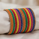 Shree Asha Bangles Gold Plated Velvet Bangles Set