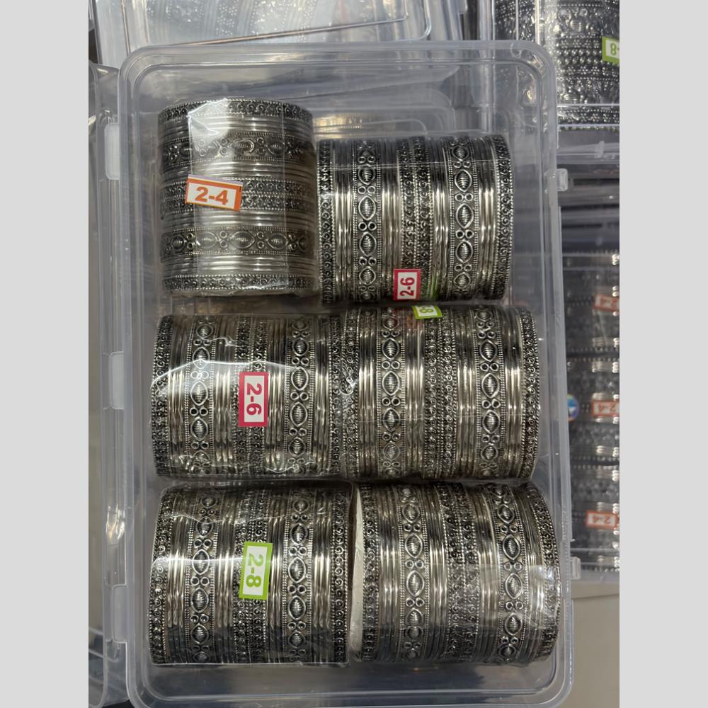 Shree Asha Bangles Premium Oxidised Plated Traditional Bangles Set