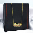 Mahavir Gold Plated Austrian Stone Chain Pendant