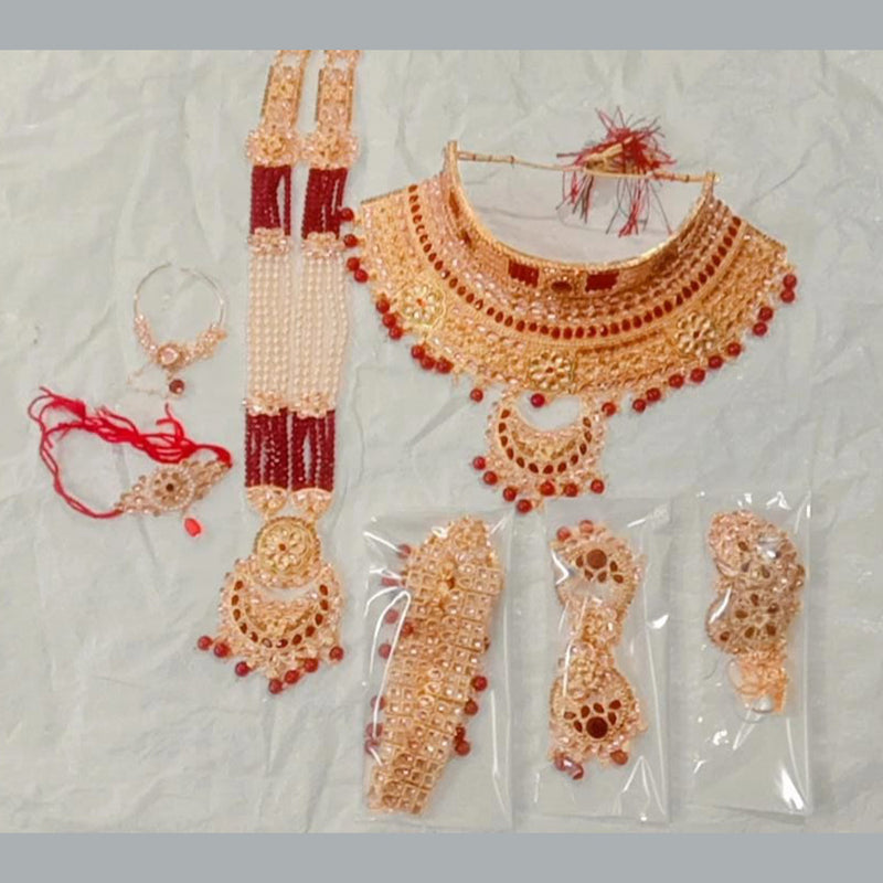 Neetu Art Gold Plated Bridal Set