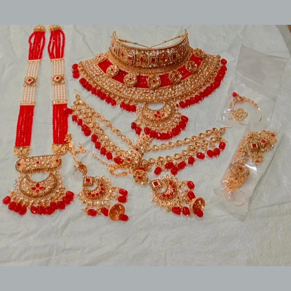 Neetu Art Gold Plated Bridal Set