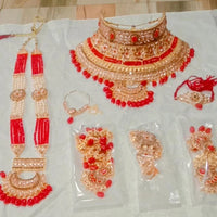 Neetu Art Gold Plated Bridal Set