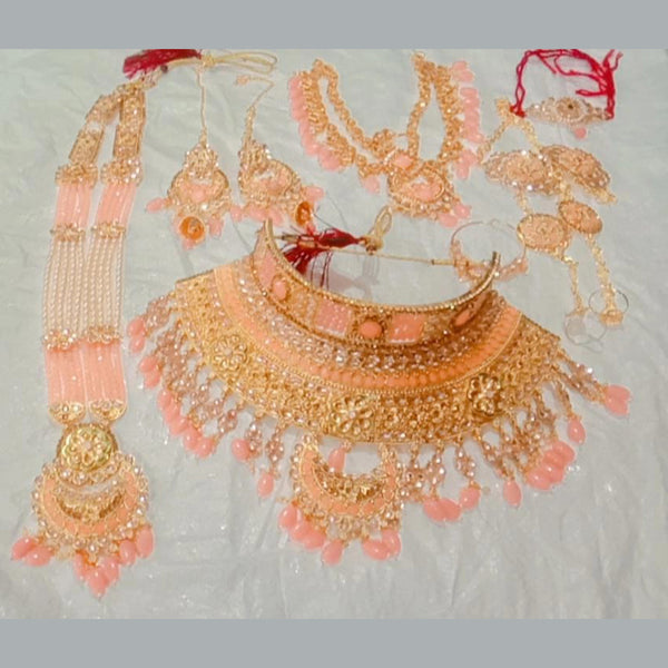 Neetu Art Gold Plated Bridal Set