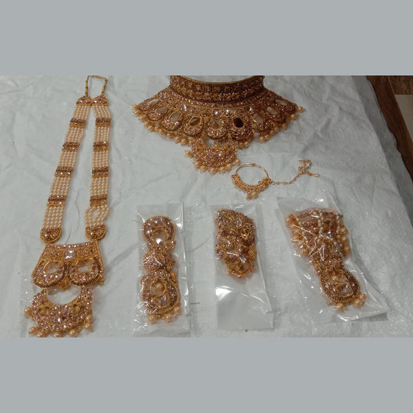 Neetu Art Gold Plated Bridal Set