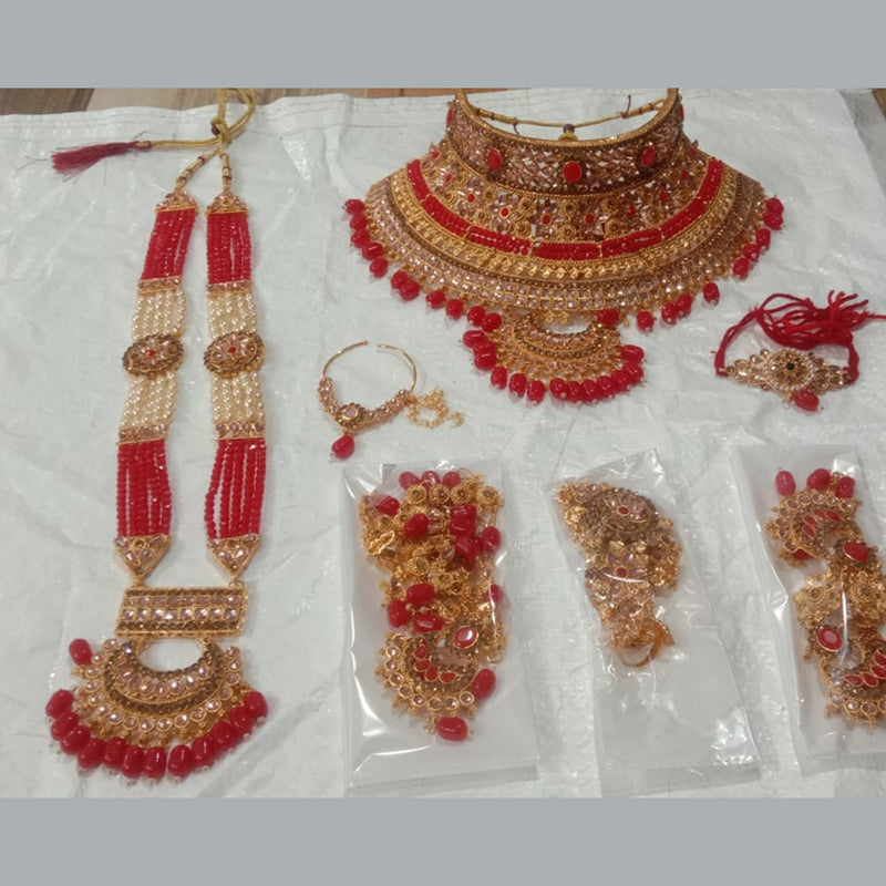 Neetu Art Gold Plated Bridal Set