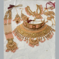 Neetu Art Gold Plated Bridal Set