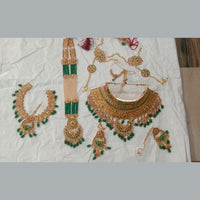 Neetu Art Gold Plated Bridal Set